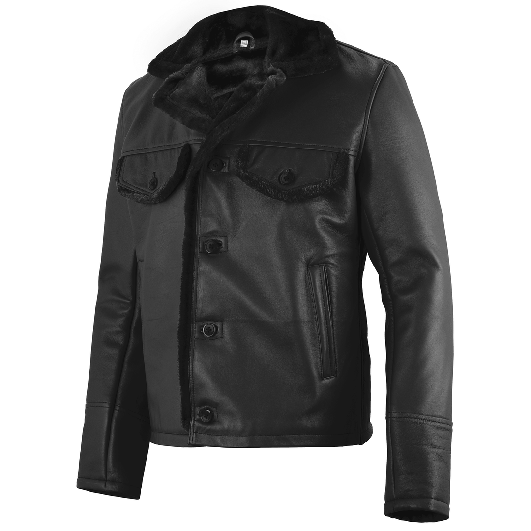Elvis Presley Shearling Leather Jacket | Leather Jackets AU Primeleathershop