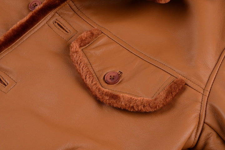 Elvis Presley Shearling Leather Jacket | Leather Jackets AU Primeleathershop