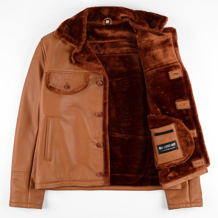 Elvis Presley Shearling Leather Jacket | Leather Jackets AU Primeleathershop