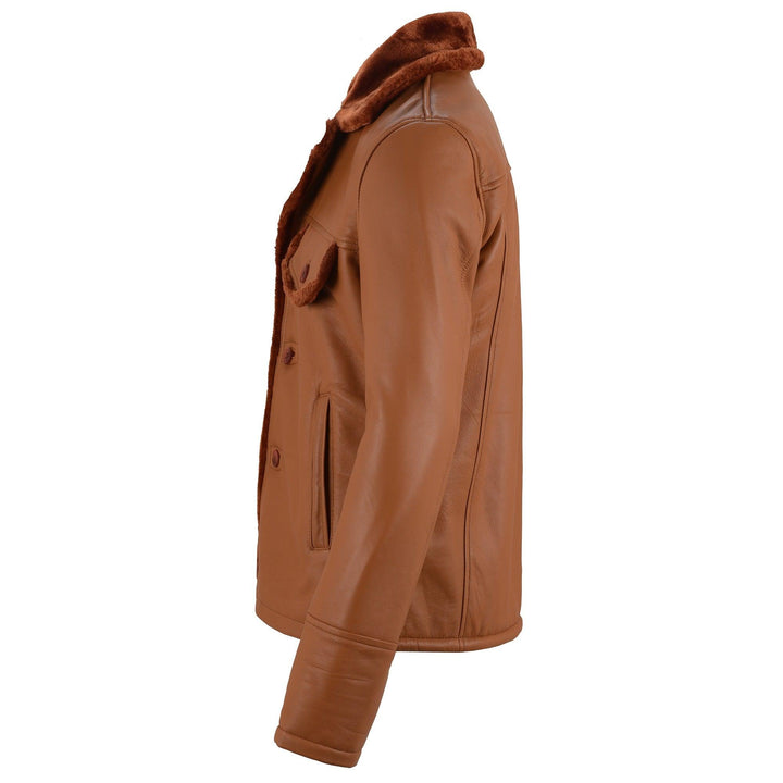 Elvis Presley Shearling Leather Jacket | Leather Jackets AU Primeleathershop
