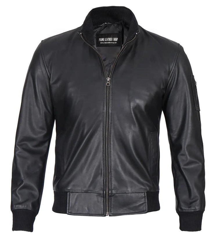 FlexMotion Slim-Fit Leather Jacket | Leather Jackets AU Primeleathershop
