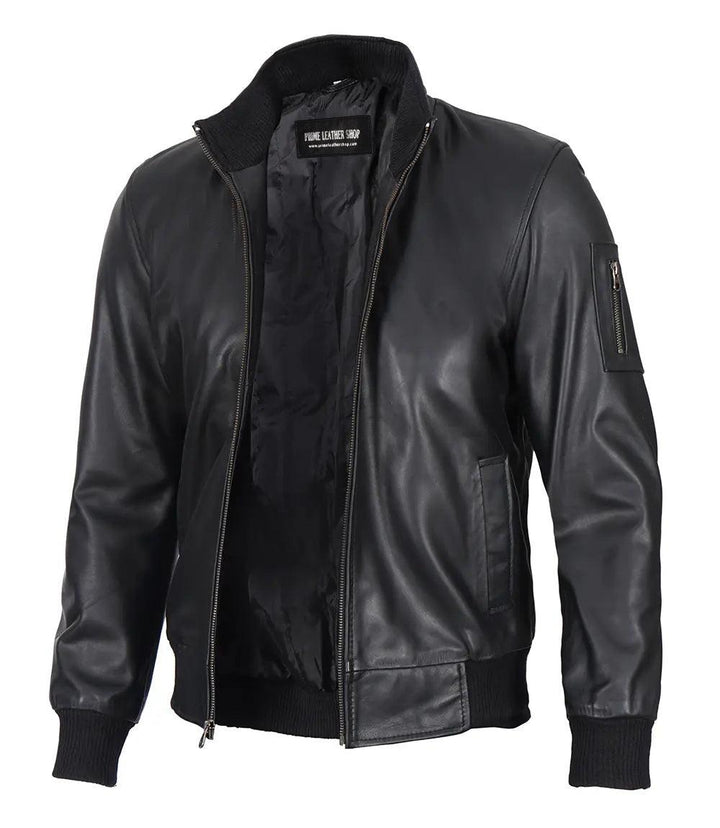 FlexMotion Slim-Fit Leather Jacket | Leather Jackets AU Primeleathershop