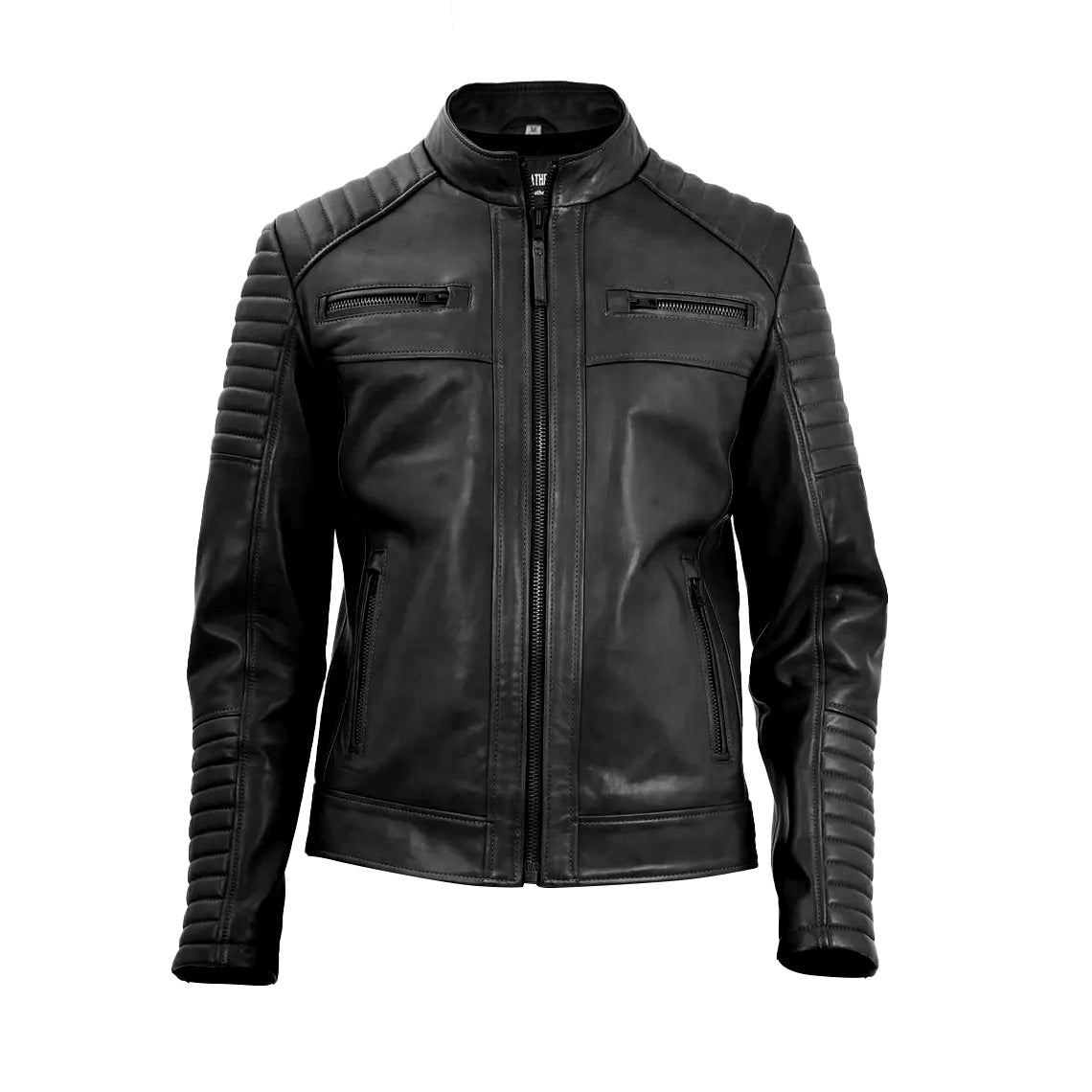 Hemsworth Havoc Black Biker Leather Jacket | Leather Jackets AU Primeleathershop