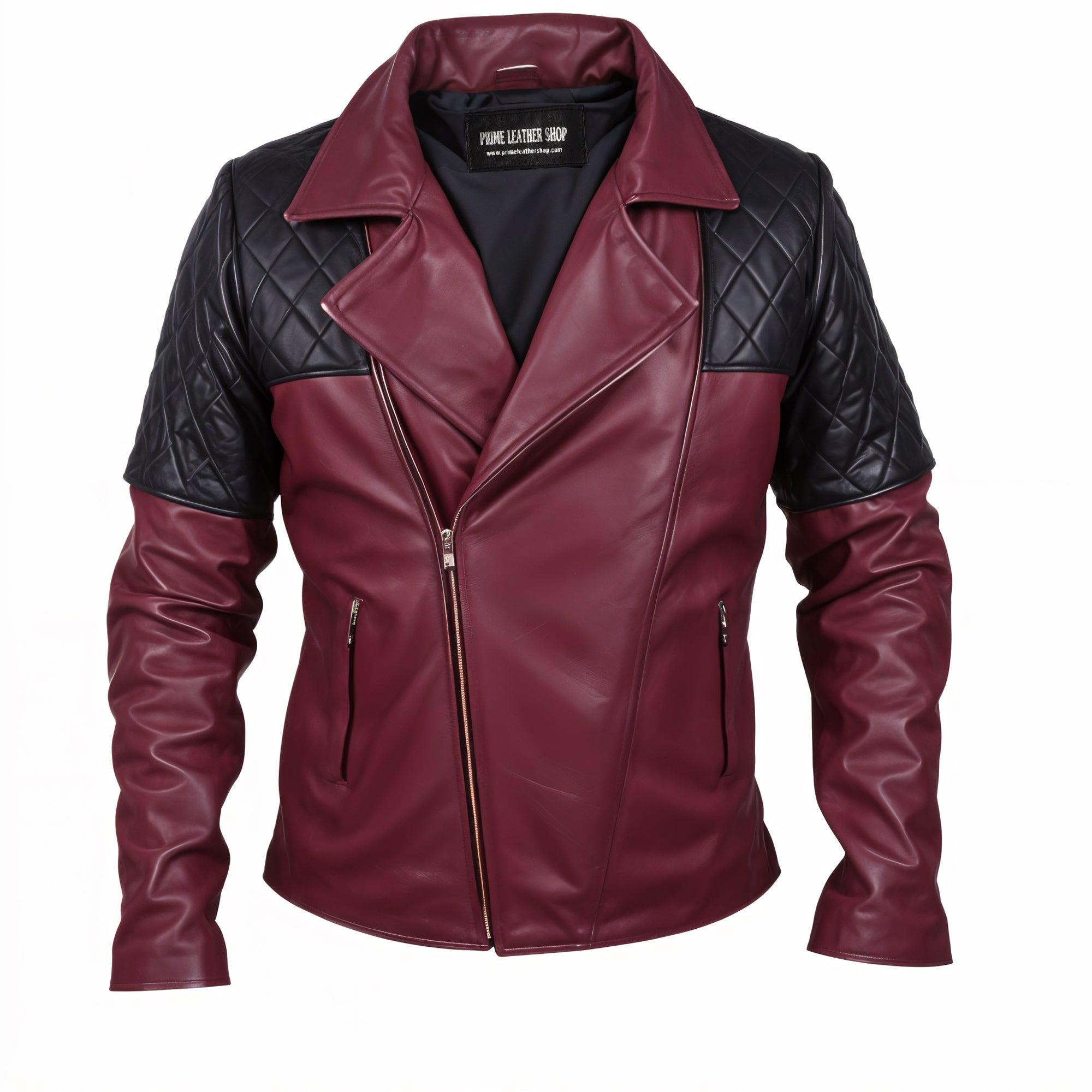 Hogan Biker Leather Jacket | Leather Jackets AU Primeleathershop