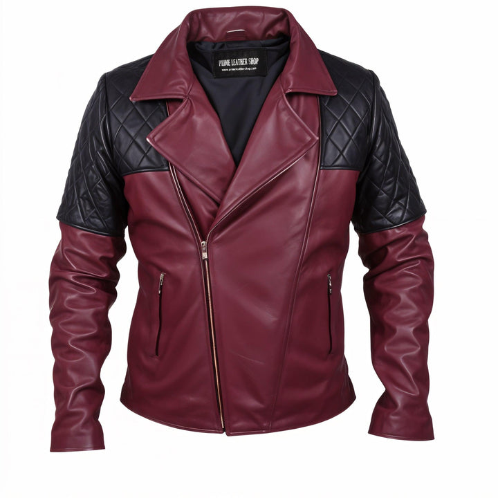 Hogan Biker Leather Jacket | Leather Jackets AU Primeleathershop