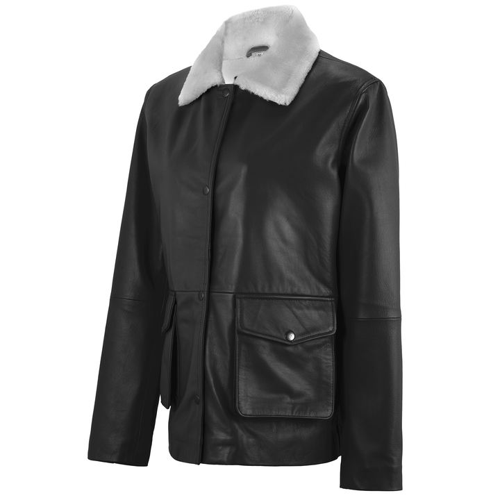 Jennifer L Shearling Leather Jacket | Leather Jackets AU Primeleathershop