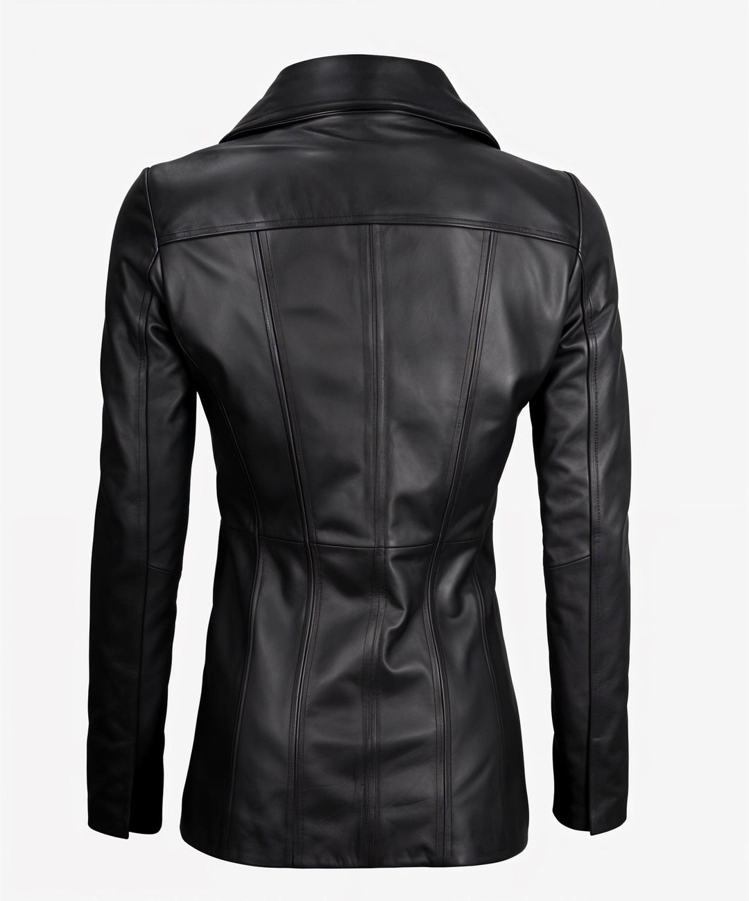 Jessica Alba Black Leather Coat | Leather Jackets AU Primeleathershop