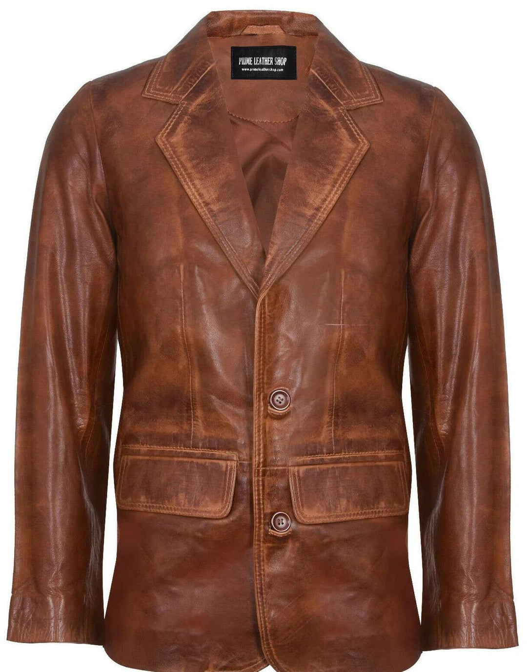 John Kennedy Brown Leather Long Coat | Leather Jackets AU Primeleathershop