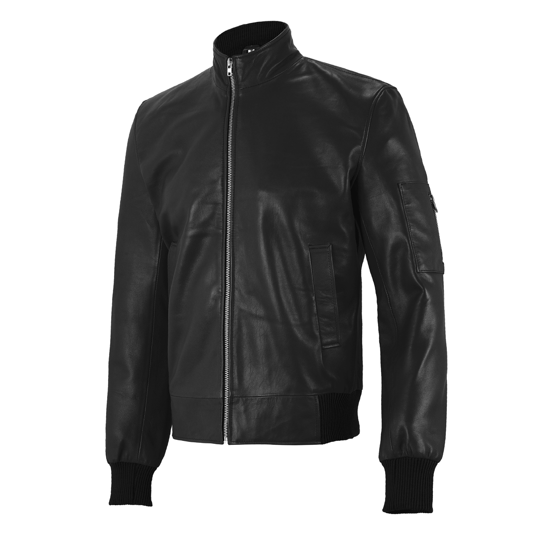 Johnny Depp Bomber Leather Jacket | Leather Jackets AU Primeleathershop