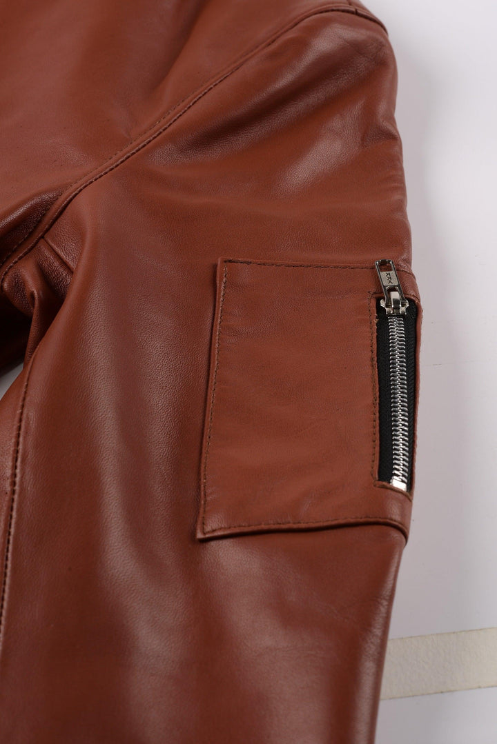 Johnny Depp Bomber Leather Jacket | Leather Jackets AU Primeleathershop