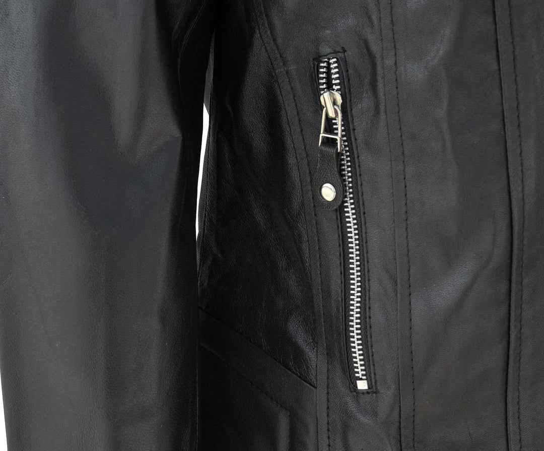 Kattan Black Leather Jacket | Leather Jackets AU Primeleathershop