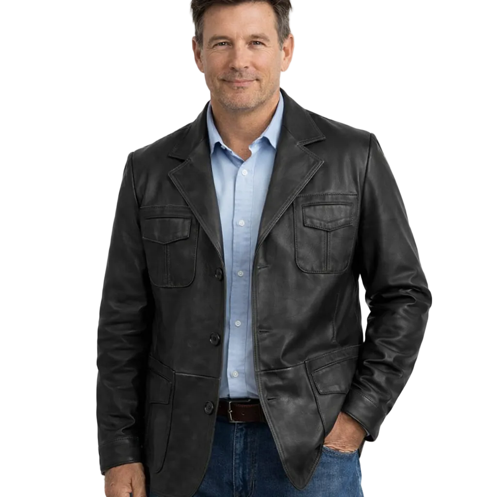 Leather Coat For men