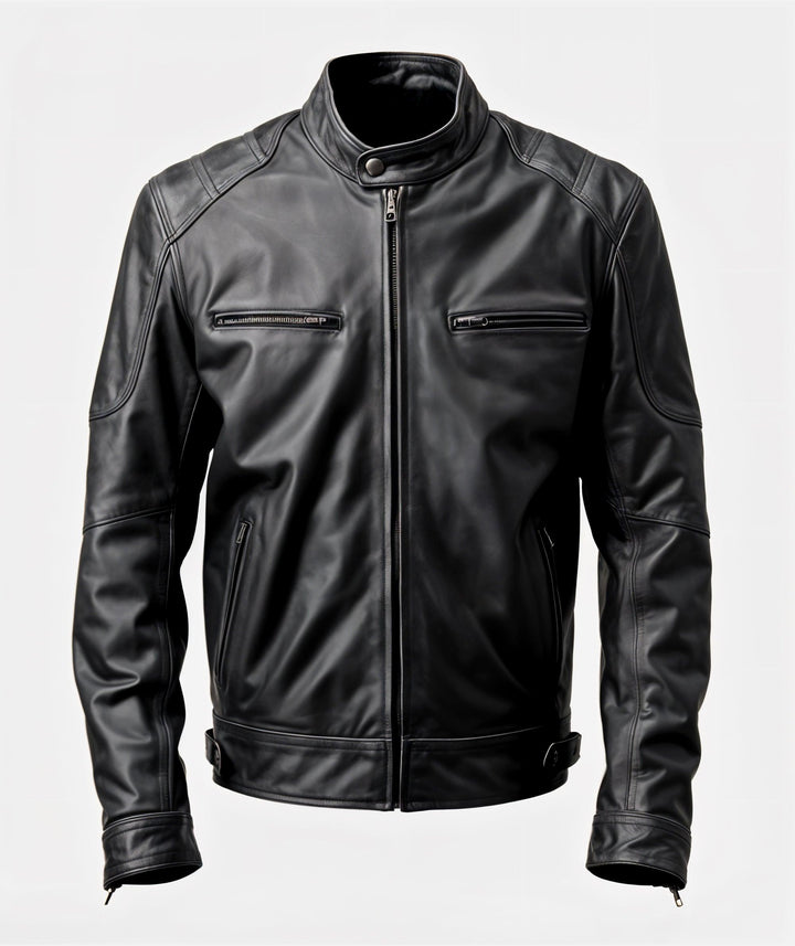 Louise Classic Black Leather Jacket | Leather Jackets AU Primeleathershop