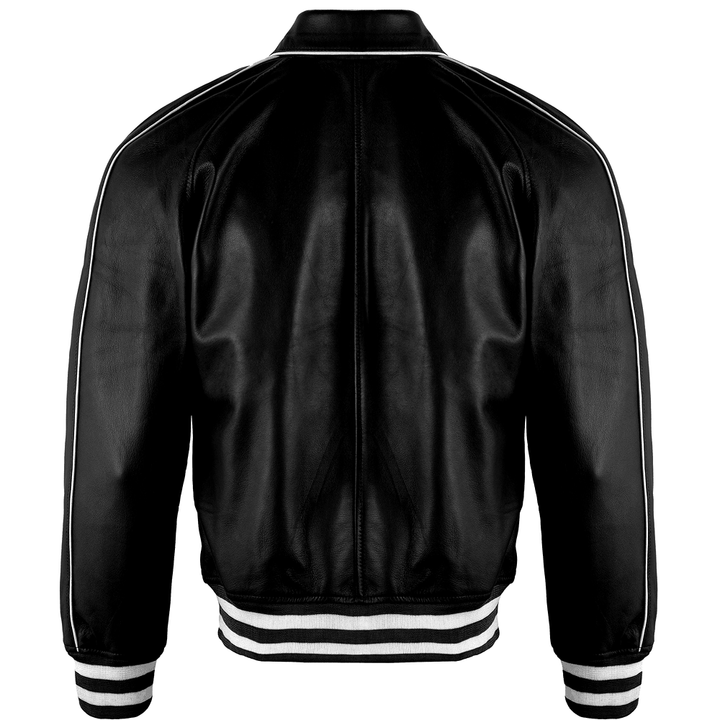Loyola Varsity Bomber Leather Jacket | Leather Jackets AU Primeleathershop