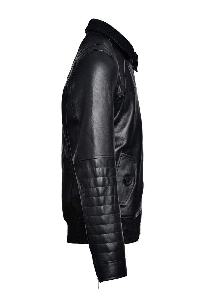 Titan Forge Bomber Leather Jacket | Leather Jackets AU Primeleathershop