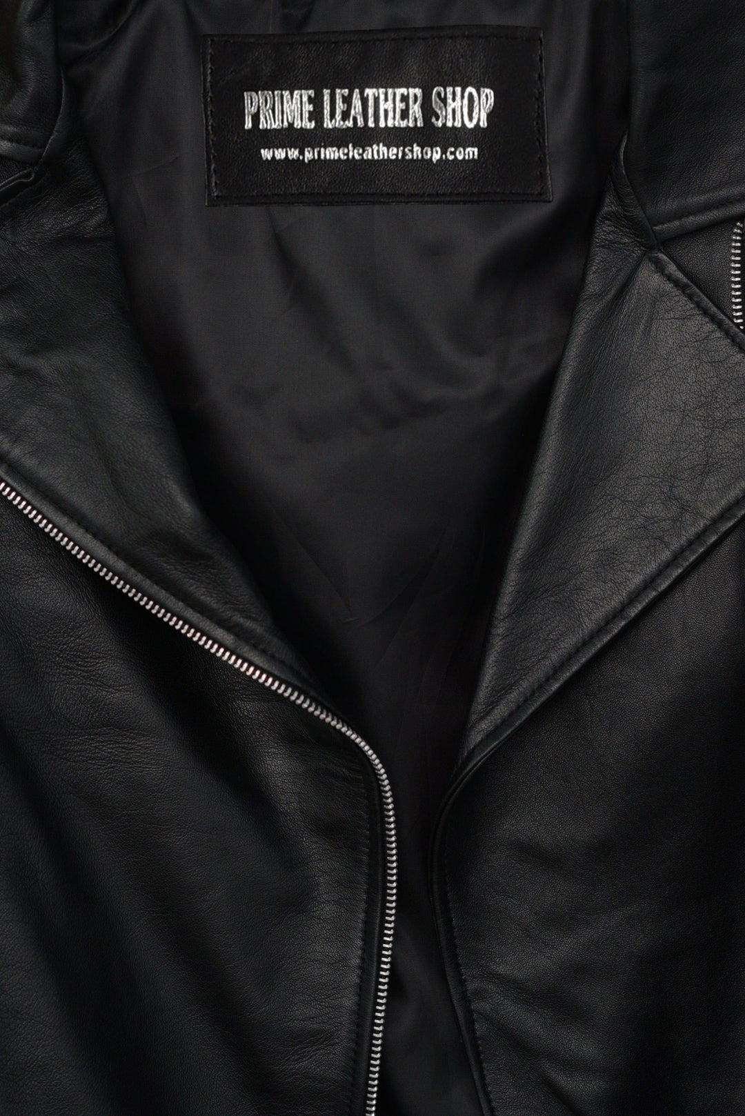 Angelina Black Biker Leather Jacket | Leather Jackets AU Primeleathershop