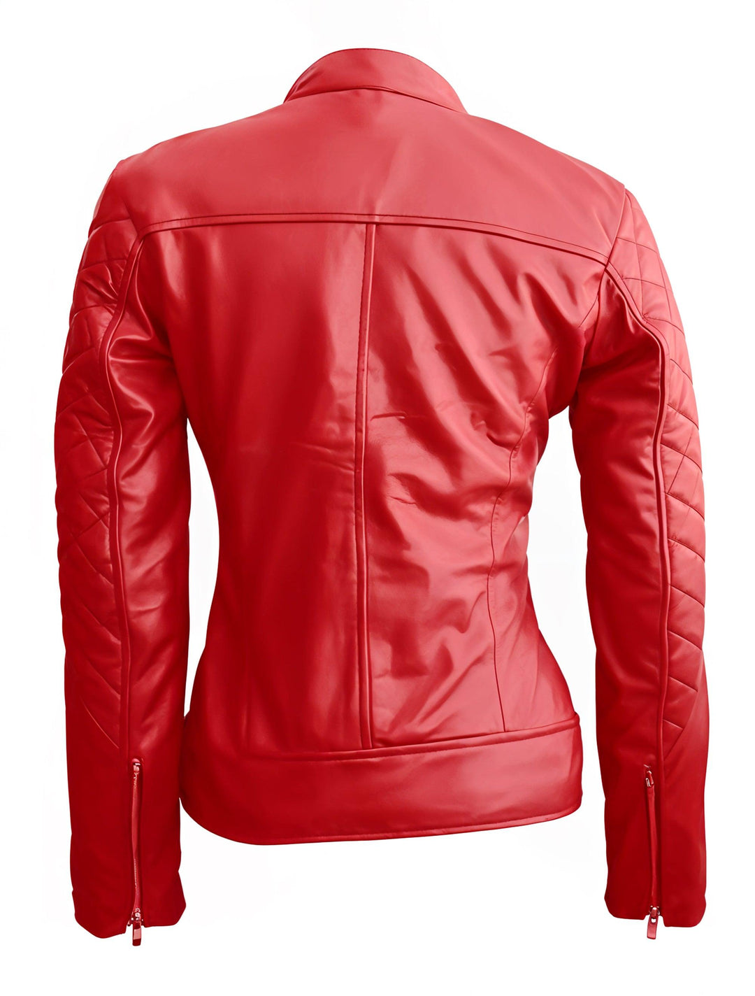 Marilyn Bomber Red Leather Jacket | Leather Jackets AU Primeleathershop