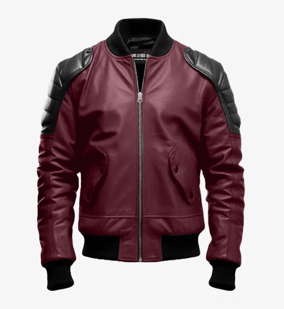 Classic Maroon Leather Jacket | Leather Jackets AU Primeleathershop