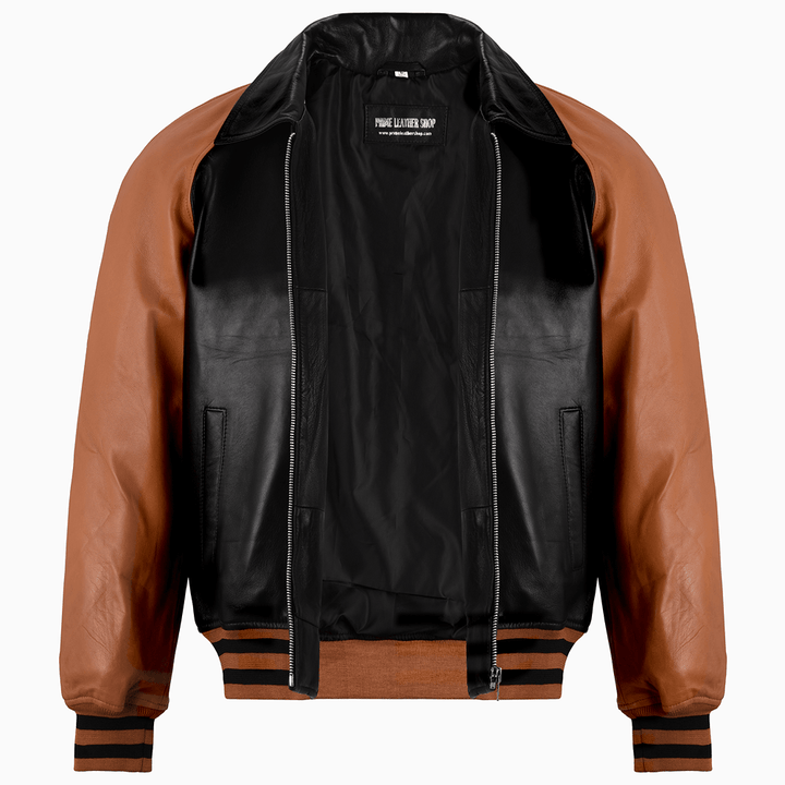 Maverick Leather Bomber Jacket | Leather Jackets AU Primeleathershop