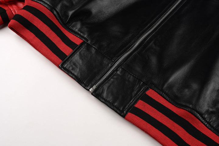 Maverick Leather Bomber Jacket | Leather Jackets AU Primeleathershop