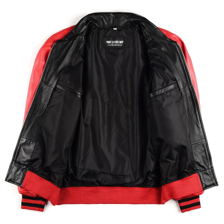 Maverick Leather Bomber Jacket | Leather Jackets AU Primeleathershop