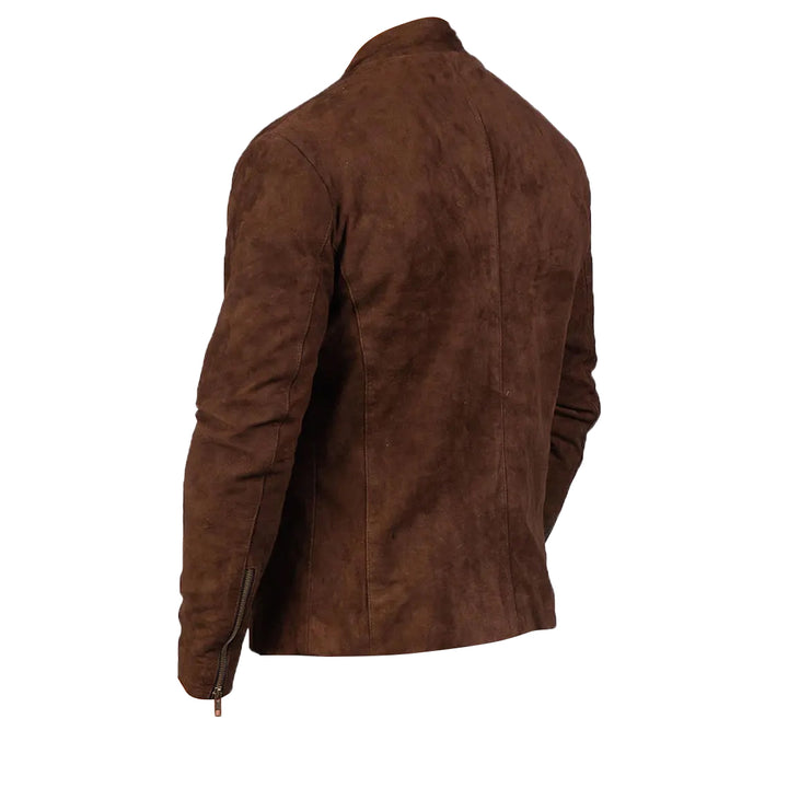 Harrington Coastal Brown Suede Jacket | Leather Jackets AU Primeleathershop
