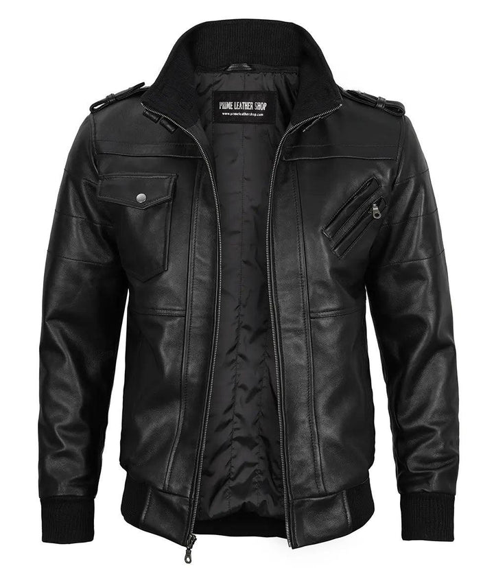 Urban Edge Hooded Leather Jacket | Leather Jackets AU Primeleathershop