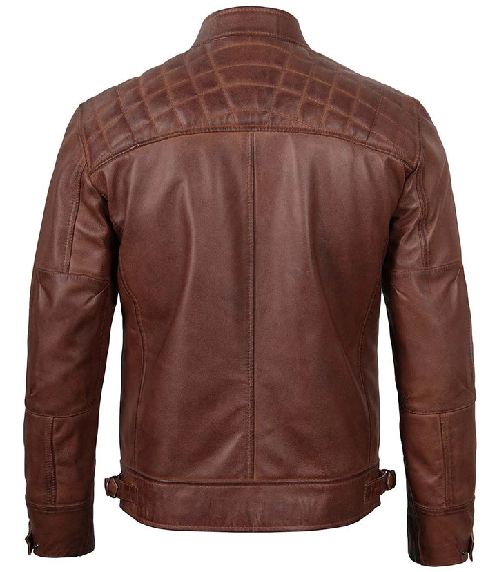 Men’s Rebel Brown Biker Leather Jacket | Leather Jackets AU Primeleathershop