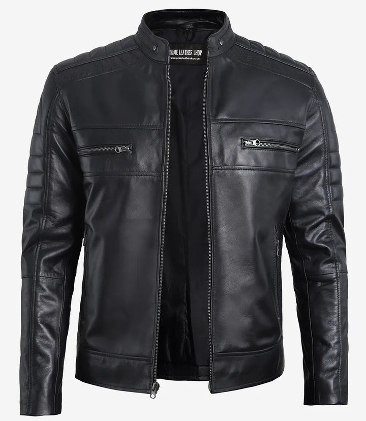 Ultimate Black Leather Jacket - Primeleathershop | Leather Jackets AU Primeleathershop