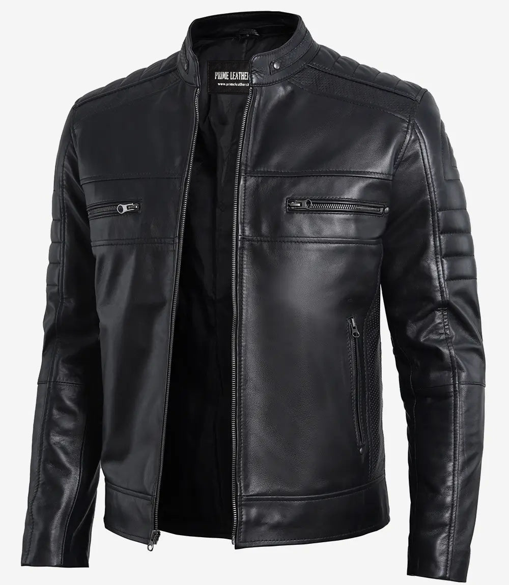 Ultimate Black Leather Jacket - Primeleathershop | Leather Jackets AU Primeleathershop