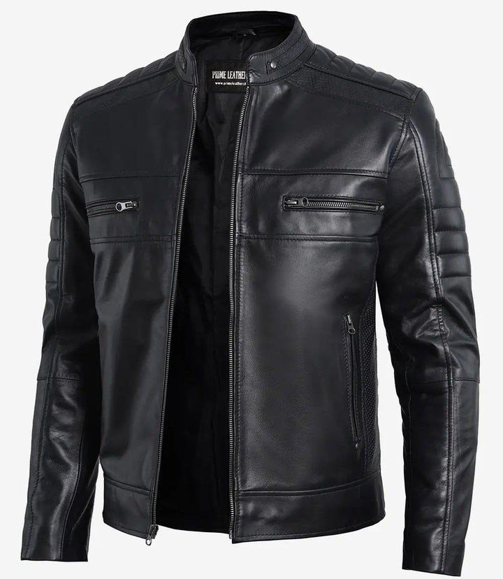 Ultimate Black Leather Jacket - Primeleathershop | Leather Jackets AU Primeleathershop