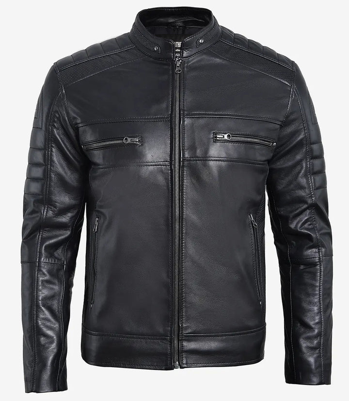 Ultimate Black Leather Jacket - Primeleathershop | Leather Jackets AU Primeleathershop
