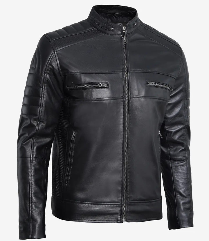 Ultimate Black Leather Jacket - Primeleathershop | Leather Jackets AU Primeleathershop