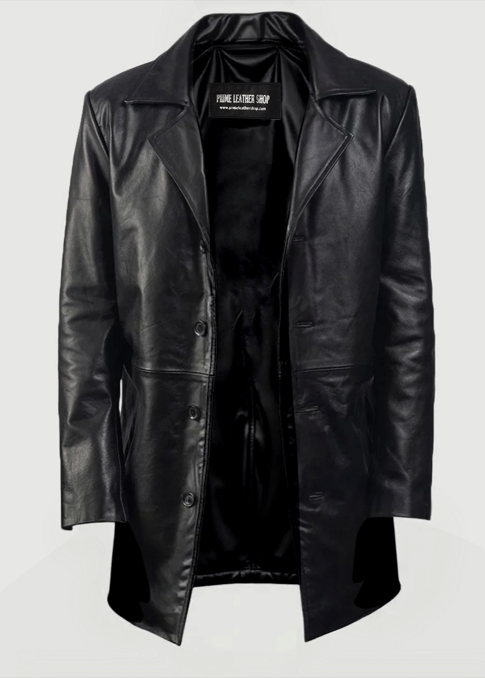 Mens Black Leather Coat - Alpine AU | Leather Jackets AU Primeleathershop