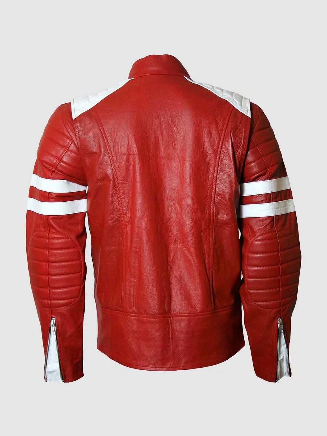 Mens Cropped Racer Leather Jacket - Melbourne Y2k | Leather Jackets AU Primeleathershop