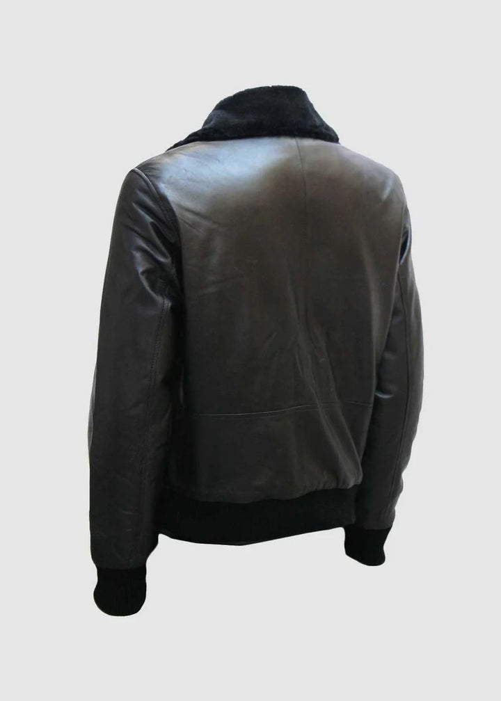 Mens Distressed Bomber Leather Jacket - Bondi Oversize | Leather Jackets AU Primeleathershop