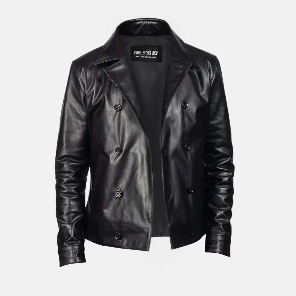 Mens Metal Hardware Biker Leather Jacket | Leather Jackets AU Primeleathershop