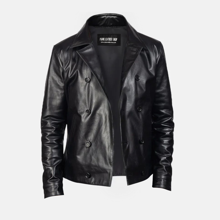 Mens Metal Hardware Biker Leather Jacket | Leather Jackets AU Primeleathershop