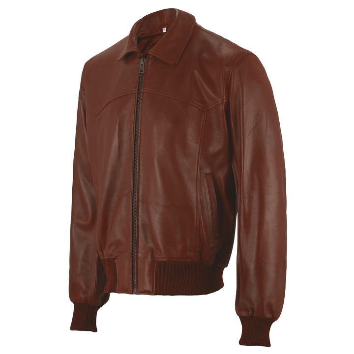 Mick Jagger Classic Bomber Leather Jacket | Leather Jackets AU Primeleathershop