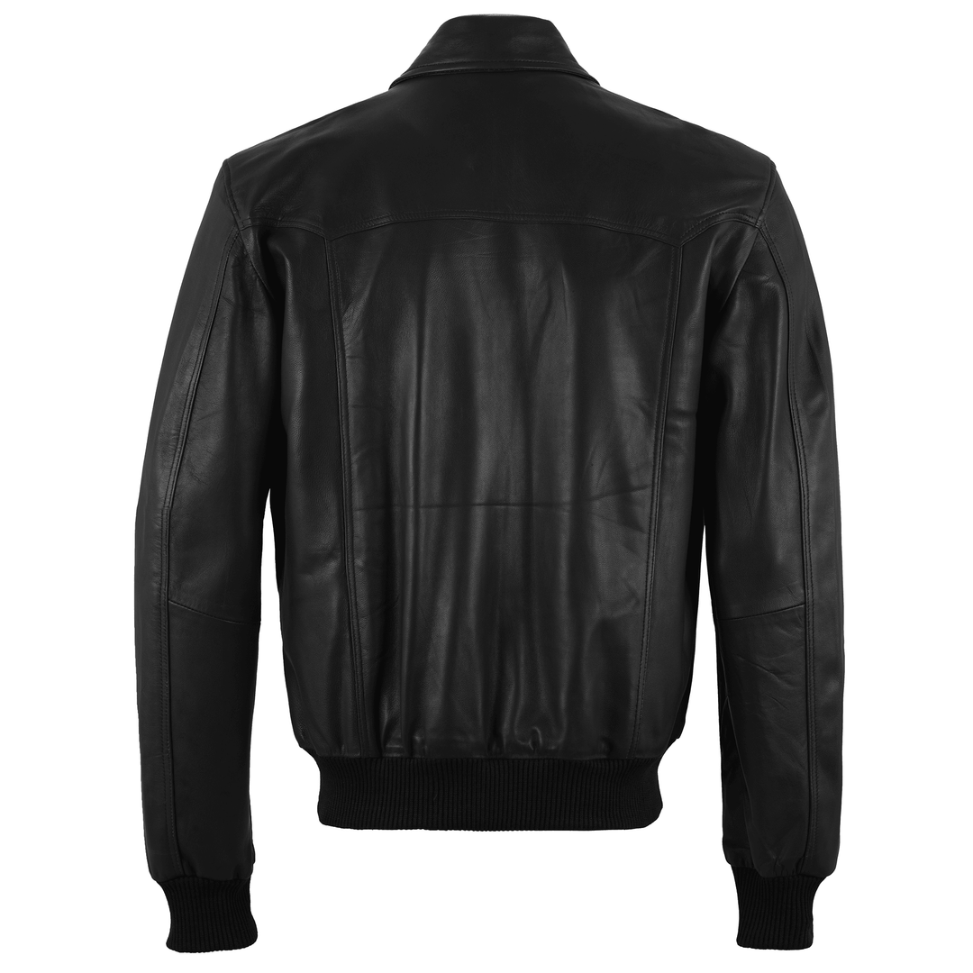 Mick Jagger Classic Bomber Leather Jacket | Leather Jackets AU Primeleathershop