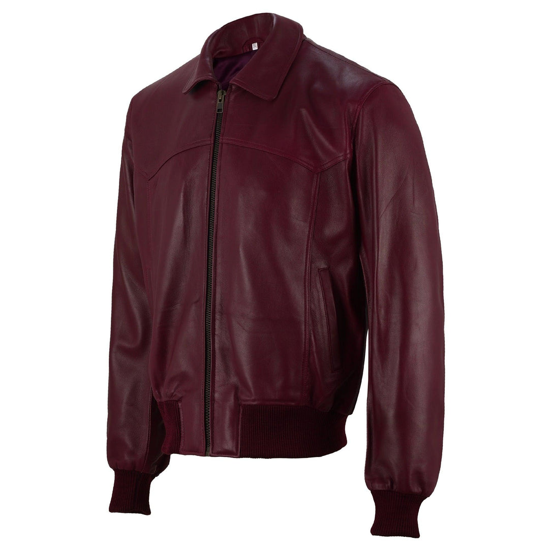 Mick Jagger Classic Bomber Leather Jacket | Leather Jackets AU Primeleathershop
