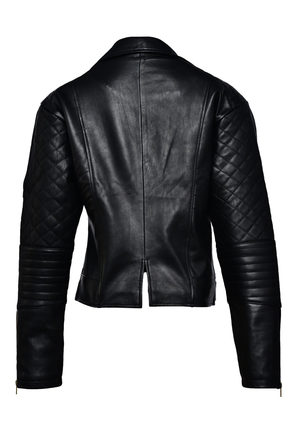 NightRider Black Leather Biker Jacket | Leather Jackets AU Primeleathershop