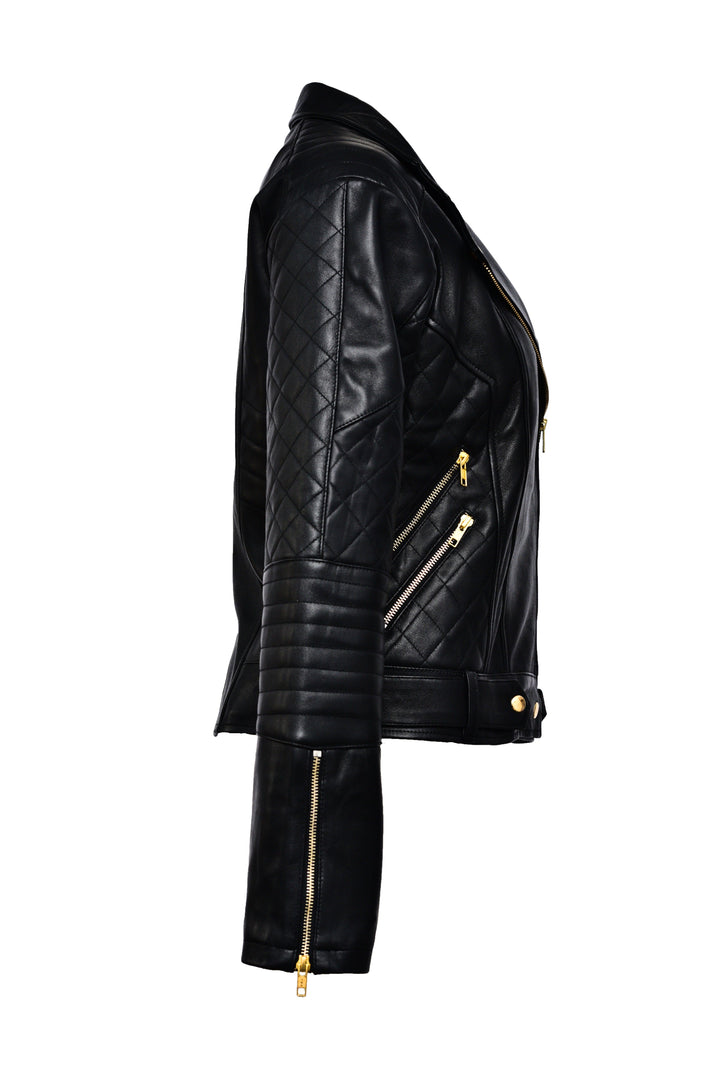 NightRider Black Leather Bomber Jacket | Leather Jackets AU Primeleathershop