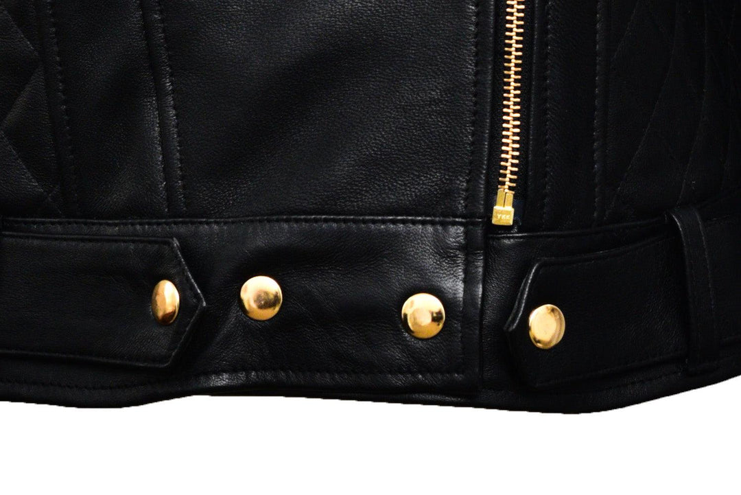 NightRider Black Leather Bomber Jacket | Leather Jackets AU Primeleathershop