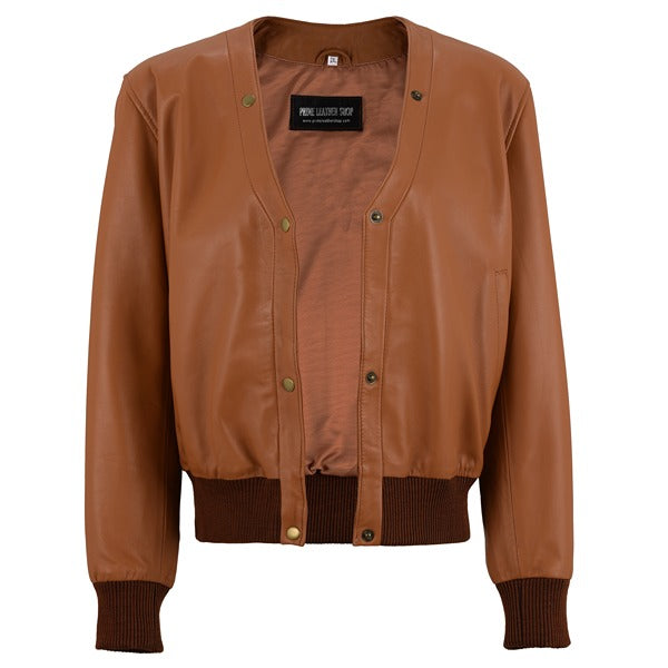 Scarlett J Classic Leather Jacket | Leather Jackets AU Primeleathershop