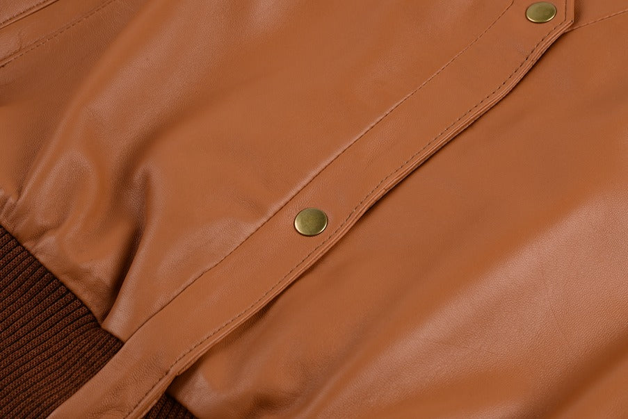 Scarlett J Classic Leather Jacket | Leather Jackets AU Primeleathershop