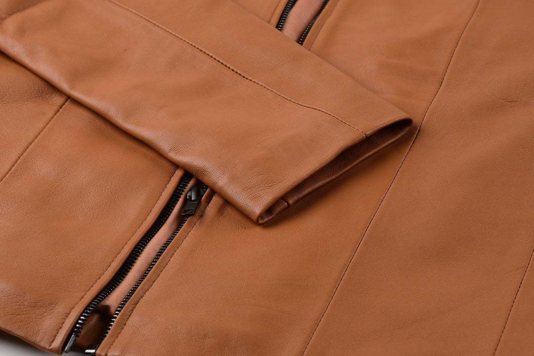 Serena W Classic Leather Jacket | Leather Jackets AU Primeleathershop