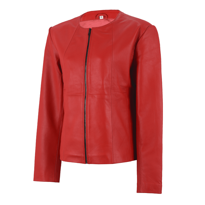 Serena W Classic Leather Jacket | Leather Jackets AU Primeleathershop