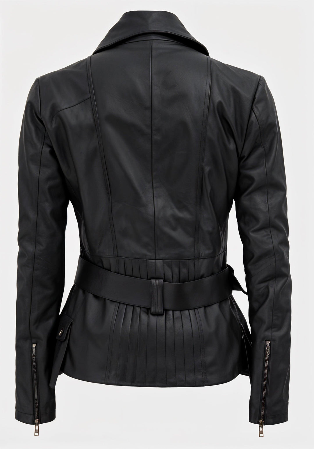 Su Black Biker Leather Jacket | Leather Jackets AU Primeleathershop