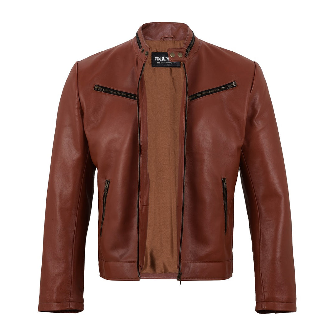 Tom Hanks Classic Brown Leather Jacket | Leather Jackets AU Primeleathershop